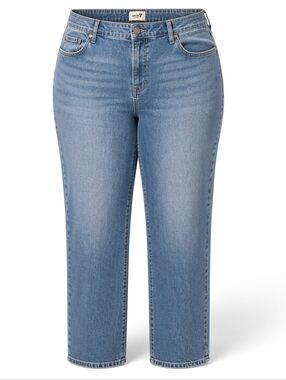 Seven7 18W Straight Leg Relaxed Fit Jeans Stretch Cotton Blend Denim